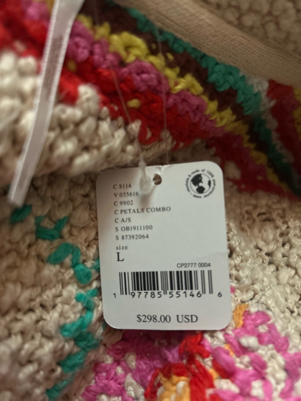 Free People Multicolor Crochet Cardigan - Picture 5 of 7